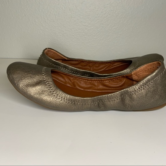 Lucky Brand Gold tone flats- ballet shoes - Picture 3 of 8
